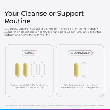 Livingood Daily Liver & Gallbladder Cleanse Or Support Supplement With Milk Thistle 56 Capsules