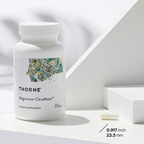 Thorne Magnesium Citramate and Vitamin D5000 Duo Heart Bones Muscles 60 To 90 Servings