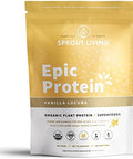 Sprout Living Protein Essentials Vanilla Lucuma & Pumpkin (Epic Protein Vanilla Lucuma And Simple Protein Pumpkin) Complete Organic Plantbased Protein Powders