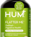 Hum Flatter Me Digestive Enzymes Bloating Supplement Fastacting Bloat Relief For Digestive Health & Debloating Multi Enzymebloat Pills Anti Bloat Pills Vegan 60 Servings