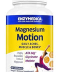 Enzymedica Magnesium Motion With 3 Forms Of Magnesium Ata Mg Glycinate Malate Soothes Occasional Aches Supports Bones & Muscles 60 Count