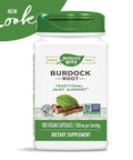 Nature's Way Burdock Root 475 Milligrams per Capsules, 100 Vegetarian Capsules. Pack of 3 bottles.