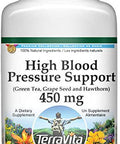 Terravita High Blood Pressure Support - Green Tea, Grape Seed And Hawthorn - 450 Mg (100 Capsules, Zin: 517080) - 3 Pack
