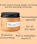 Up Circle Face Moisturiser With Argan Powder 1.7Oz - Nourishing Day Cream - Vitamin E Aloe Vera Glycerin Shea + Coconut Butter - Natural Vegan + Cruelty