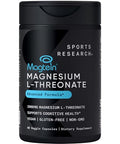 Sports Research 90 Ct Cognitive Health Support Pack - Triple Strength Omega 3 Fish Oil Epa Dha Fatty Acids From Single-Source Wild Alaskan Pollock & Magtein Magnesium L-Threonate For Memory Focus