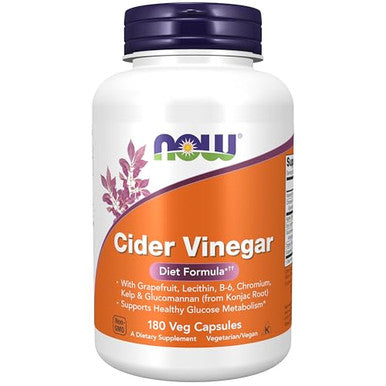 Now Cider Vinegar 180 Veg Capsules Foods