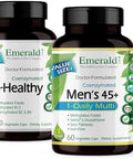 EMERALD LABS Bundle with B Healthy (120 Veg Caps) and Mens 45+ 1Daily Multi (60 Veg Caps) Vegan Vitamin B Complex with Full Spectrum B Vitamins Mens Multivitamin with CoQ10 Lycopene and More