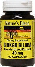 Nature's Blend Ginkgo Biloba By Nature's Blend 60 Caps 40 Mg