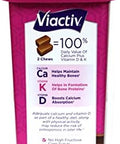 Viactiv Max Formula Calcium +Vitamin D3 Supplement For Bone Health Milk Chocolate 100 Soft Chews - 3 Pack