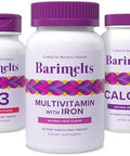 Barimelts Post-Bariatric Surgery Immunity Pack Bundle - Multivitamin With Iron, Calcium Citrate, And Vitamin D3
