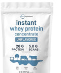 Micro Ingredients Unflavored Whey Protein Powder 2Lbs Protein Powder For Women & Men Whey Protein Isolate Bcaas Great For Bars Shakes Smoothies Snacks Or Coffee Non-Gmo Soy Free