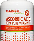 Nutribiotic Ascorbic Acid Vitamin C Powder 8 Oz Pharmaceutical Grade L-Ascorbic Acid 2000 Mg Per Serving Essential Immune & Antioxidant Collagen Support Supplement Vegan Gluten & Gmo