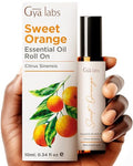 Gya Labs Sweet Orange & Sandalwood Roll On Set - Essential Oils Aromatherapy Roll On With Essential Oil Set - 2X0.34 Fl Oz - Gya Labs