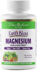 Paradise Herbs Earth'S Blend Women'S Once Daily Multivitamin With Iron 60 Capsules & Earth'S Blend Magnesium 90 Capsules Bundle