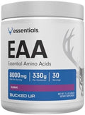 Bucked Up Essential Amino Acids EAA Powder Easy Mix Non Clumping Formula for Pre Intra Workout