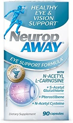 Neuropaway Eye Support Supplement 60Ct With Lutein Nacetyl Lcarnosine Sacetyl Glutathione Nacetyl Cystiene Pterostilbene Lycopene Zeaxanthin To Support Healthy Vision Helps Blurry And Dry Eyes