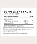 Thorne - Red Yeast Rice Coq10 - Supports Healthy Cholesterol Levels Already In A Normal Range & Heart Health - Added Antioxidant Support - Third-Party Certified - Gluten-Free 120 Capsules