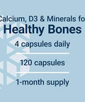 Life Extension Bone Restore Calcium Supplement Vitamin D3 Magnesium Boron zinc Manganese Silicon Helps Maintain Healthy Bone Density GlutenFree NonGMO 120 Capsules