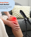 Figerm Cold Laser Therapy Device For Pain Relief Infrared Red Light Therapy Devices For Knee Neck Joint And Muscle With 808Nm & 650Nm 3 Power Mode/ 4 Timer Handheld Black