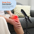 Figerm Cold Laser Therapy Device For Pain Relief Infrared Red Light Therapy Devices For Knee Neck Joint And Muscle With 808Nm & 650Nm 3 Power Mode/ 4 Timer Handheld Black