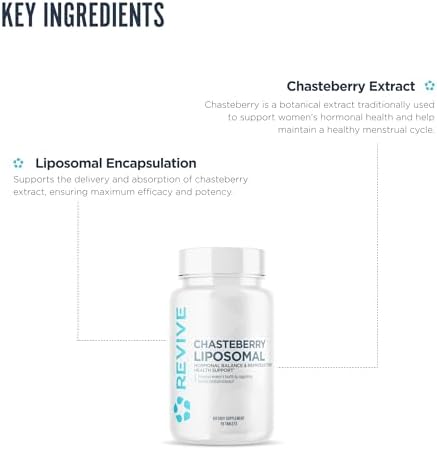 Revive Md Chasteberry Supplement For Women - Chaste-Berry Liposomal (Vitex Agnus-Castus) - Supports Women'S Health Hormone Balance & Fertility - 30 Tablets