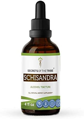 Secrets of the Tribe Schisandra Tincture Alcohol Extract, Schisandra (Schisandra Chinensis) Dried Berry (4 FL OZ)
