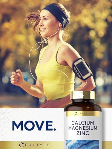 Carlyle Calcium Magnesium Zinc 300 Caplets Vegetarian, Non-Gmo, Gluten Supplement