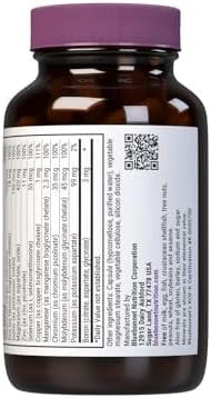 Bluebonnet Nutrition Multiminerals & Boron With Iron Full Spectrum Bone Health Nongmo Kosher Gluten Soy Dairy 180 Vegetable Capsules 45 Servings