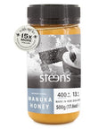 Steens Manuka Honey - MGO 400+ - Pure & Raw 100% Certified UMF 13+ Manuka Honey - Bottled and Sealed in New Zealand - 17.6 oz