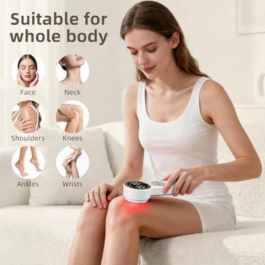 Holniva Handheld Red Light Therapy Device Near Infrared Wand For Face & Body With 5 Modes And 21 Leds Portable Red Light Therapy Wandfor Knee Shoulder Back Joint And Muscle Pain Relief