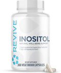 Revive MD Inositol Supplement for Men and Women Mood Support Hormonal Balance Healthy Blood Sugar and Reproductive Health VeganFriendly GlutenFree 360 Vegetarian Capsules