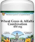 Terravita Wheat Grass And Alfalfa Combination - 450 Mg (100 Capsules, Zin: 516431)