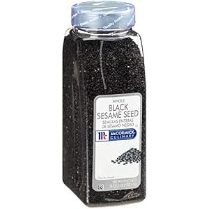HQOExpress | Organic White Sesame Seed | Raw Sesame Seeds for Cooking and Food Seasoning - Semillas de Ajonjoli - Non-GMO, Vegan & Certified Kosher - 18 oz. Chef Jar