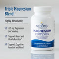 Nordic Naturals Magnesium Complex - 90 Capsules - 225 Mg Magnesium 1.9 Mg Iron - Brain & Heart Health Mood Energy & Muscle Relaxation - Non-Gmo Vegan 30 Servings