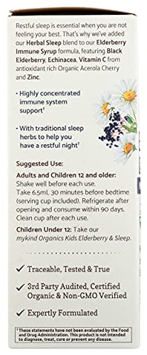 Garden Of Life Organic Elderberry And Sleep Immune Syrup 6.59 Fz