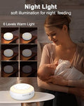 Ankilo White Noise Machine Portable Sound Machine For Sleep 24 Soothing Sound Volume Control 3 Timing Adjustable Night Light Sound Therapy For Home Travel Registry Present