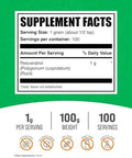 Bulksupplements.Com Resveratrol Powder - Resveratrol Supplement, Polygonum Cuspidatum, Resveratrol 1000Mg - Antioxidant & Gluten Free, 1000Mg Per Serving, 25G (0.88 Oz) (Pack Of 1)