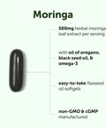 Micro Ingredients Moringa Leaf Extract 500Mg Per Serving 240 Softgels 4-In-1 With Omega-3 Oil Of Oregano & Black Seed Oil 4 Month Supply Non-Gmo