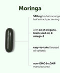 Micro Ingredients Moringa Leaf Extract 500Mg Per Serving 240 Softgels 4-In-1 With Omega-3 Oil Of Oregano & Black Seed Oil 4 Month Supply Non-Gmo