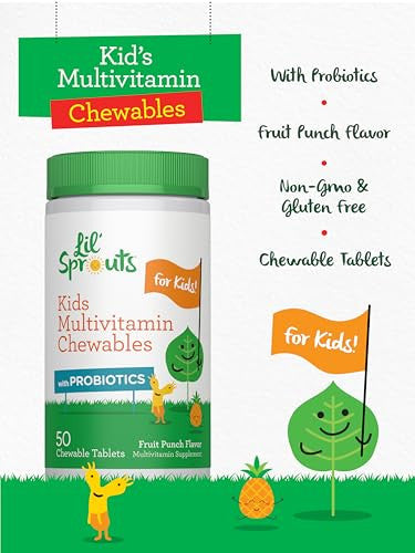 Lil' Sprouts Kids Multivitamin With Probiotics 50 Chewable