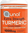 Turmeric Curcumin Softgels Qunol with Ultra High Absorption 1000mg Joint Support Dietary Supplement Extra Strength 30 Softgels