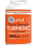 Turmeric Curcumin Softgels, Qunol with Ultra High Absorption 1000mg, Joint Support, Dietary Supplement, Extra Strength, 30 Softgels