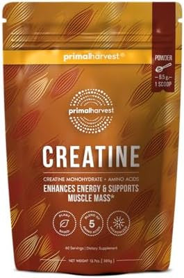 Primal Creatine Powder + Primal Protein Vegan Powder Bundle 2Pack Build Muscle Enhance Recovery & Fuel Performance 30 Servings Each