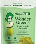 Plant People Wondergreens Kids Super Veggie Gummies â€“ Sugar- Allergen- Multivitamin For Picky Eaters With Probiotics â€“ Tummy & Immune Support â€“ Green Apple Flavor (30 Count)