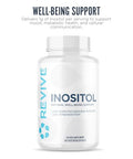 Revive MD Inositol Supplement for Men and Women Mood Support Hormonal Balance Healthy Blood Sugar and Reproductive Health VeganFriendly GlutenFree 360 Vegetarian Capsules