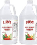Lucy's Family Owned - Natural Distilled White Vinegar, 1 Gallon 128oz. (Pack of 2)