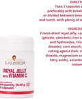 Ana Maria Lajusticia Royal Jelly With Vitamin C 60 Capsules Dairy And Gluten . Vegetarian Friendly. Perfect To Promote Vascular Health.