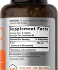 Horbaach P5P Activated Vitamin B6 100mg 120 Tablets Vegetarian Supplement NonGMO Gluten Free Pyridoxal 5 Phosphate Coenzyme B6