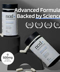 MINDHONEY NAD+ Brain Supplement 500mg NAD+ Premium Formula Healthy AntiAging Cellular Energy Cognition Metabolic Health Heart + Muscle Support Vegan NonGMO GlutenFree 30 Servings