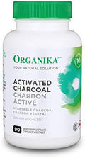 Organika Activated Charcoal | Organika L-Theanine Bonus Size 110 Vcaps (Relaxation Promotion, Stress Support)